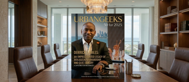 Read more about the article Derrick L. Miles, Recognized for the UrbanGeekz 50 for 2025
