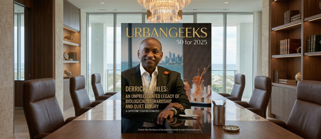 Read more about the article Derrick L. Miles, Recognized for the UrbanGeekz 50 for 2025